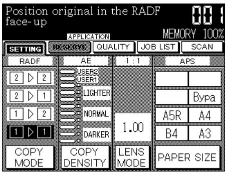 KONICA MINOLTA 7040 - Advice: APPLICATION icon - 1