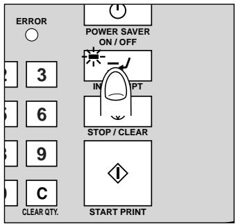 KONICA MINOLTA 7040 - Press INTERRUPT Button - 1
