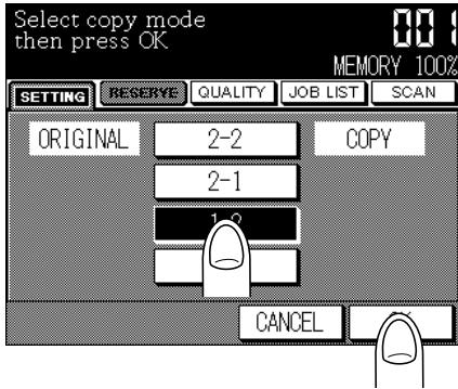 KONICA MINOLTA 7040 - Set Copying Conditions - 2