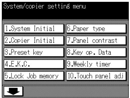 KONICA MINOLTA 7040 - Key Operator Mode Screens - 2