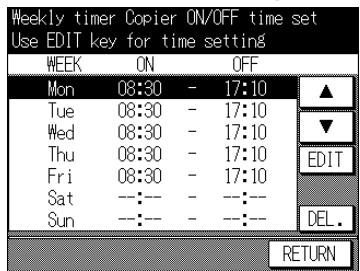 KONICA MINOLTA 7040 - Weekly Timer Copier ON/OFF Time Set [2] - 3