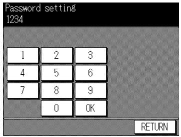 KONICA MINOLTA 7040 - ☐ Default setting: Timer interrupt password 0000 - 3