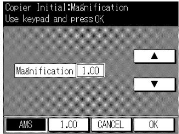 KONICA MINOLTA 7040 - ☐ Setting options: AMS; 1.00; ratio 0.25\~4.00 - 3