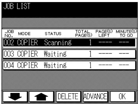 KONICA MINOLTA 7040 - Job List Screen - 2