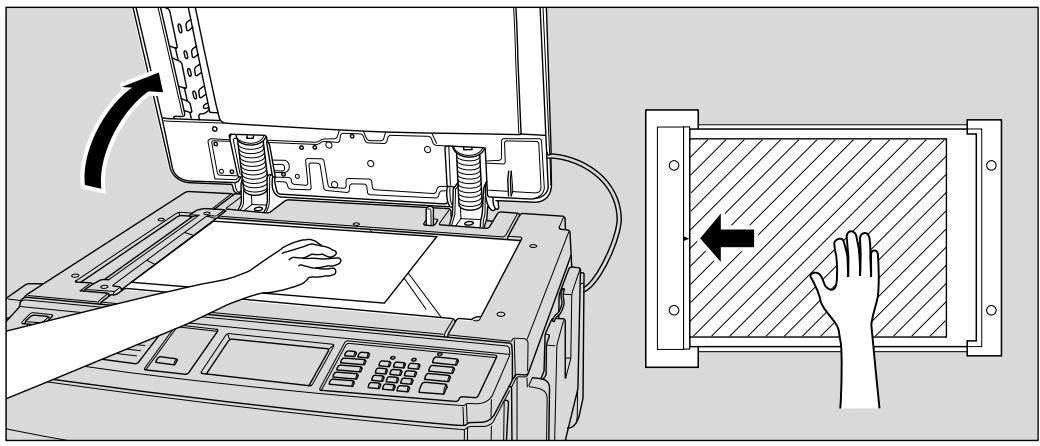 KONICA MINOLTA 7040 - Using Platen glass: original FACE DOWN - 1
