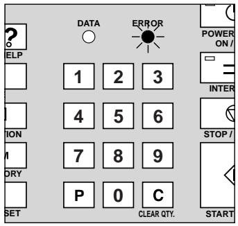 KONICA MINOLTA 7040 - “JAM” Folder Key and ERROR Indicator - 2