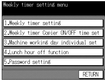 KONICA MINOLTA 7040 - Weekly Timer Copier ON/OFF Time Set [2] - 2