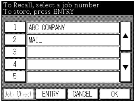 KONICA MINOLTA 7040 - Screens for Setting Job Memory - 1