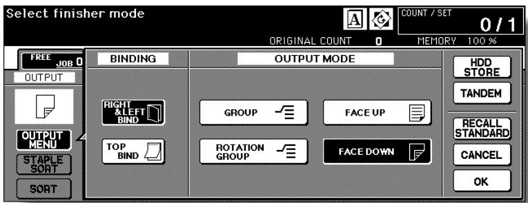 KONICA MINOLTA 7255 - Select the desired output mode. - 3