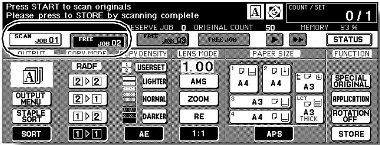 KONICA MINOLTA 7255 - Touch FREE JOB to highlight it. - 1