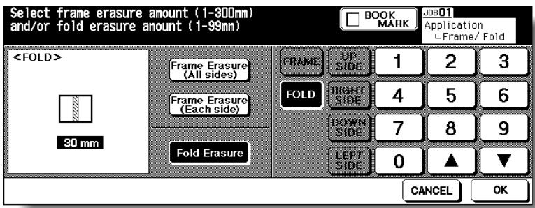 KONICA MINOLTA 7255 - Specify the erasure amount in the selected mode. - 3
