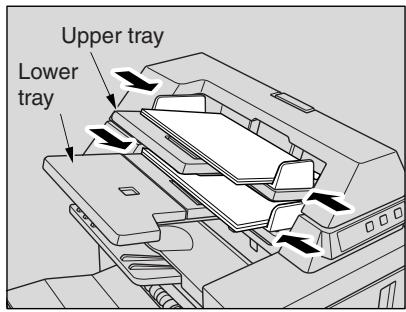 KONICA MINOLTA 7255 - Load the cover sheet paper into the optional cover sheet feeder of the FS-110/210 Finisher. - 1
