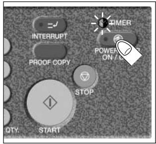 KONICA MINOLTA 7255 - Press [POWER SAVER ON/OFF] on the control panel. - 1