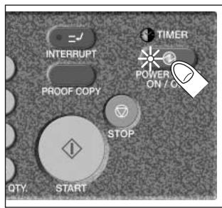KONICA MINOLTA 7255 - Press [POWER Saver ON/OFF] for one second or longer, then release it. - 1