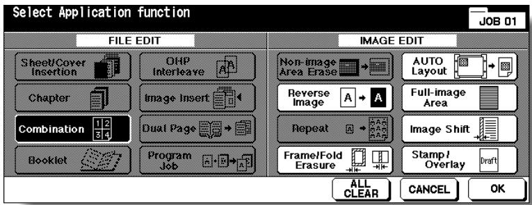 KONICA MINOLTA 7255 - Touch Combination on the Application Selection Screen. - 1