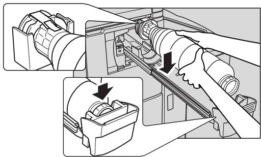 KONICA MINOLTA 7255 - Set the new Toner cartridge into the Toner cartridge holder. - 1