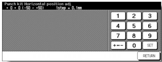 KONICA MINOLTA 7255 - Punch Kit Horizontal Position Adjustment Screen - 1