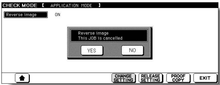 KONICA MINOLTA 7255 - To release the settings: - 1