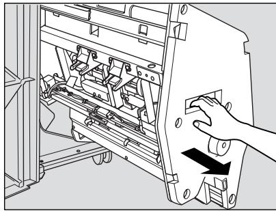 KONICA MINOLTA 7255 - Pull out the stacker unit by holding the stacker unit handle. - 1