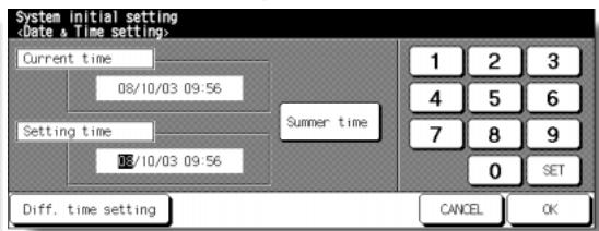KONICA MINOLTA 7255 - [1] Date &amp; Time Setting - 2