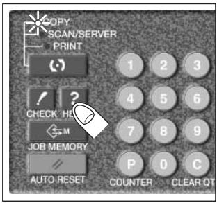 KONICA MINOLTA 7255 - Return to the Basic Screen, then press [HELP]. - 1