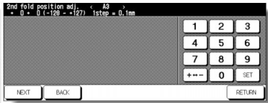 KONICA MINOLTA 7255 - 2nd Z-Fold Position Adjustment Screen - 1