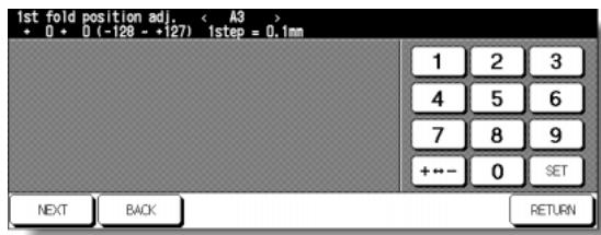 KONICA MINOLTA 7255 - 1st Z-Fold Position Adjustment Screen - 1