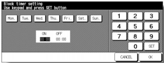 KONICA MINOLTA 7255 - [2] Timer Setting - 3
