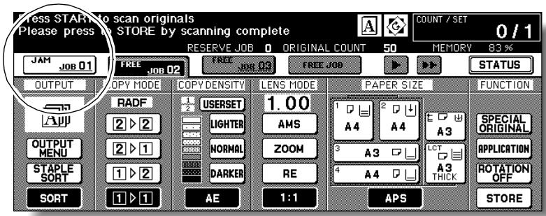 KONICA MINOLTA 7255 - Display the Jam Position Screen. - 1