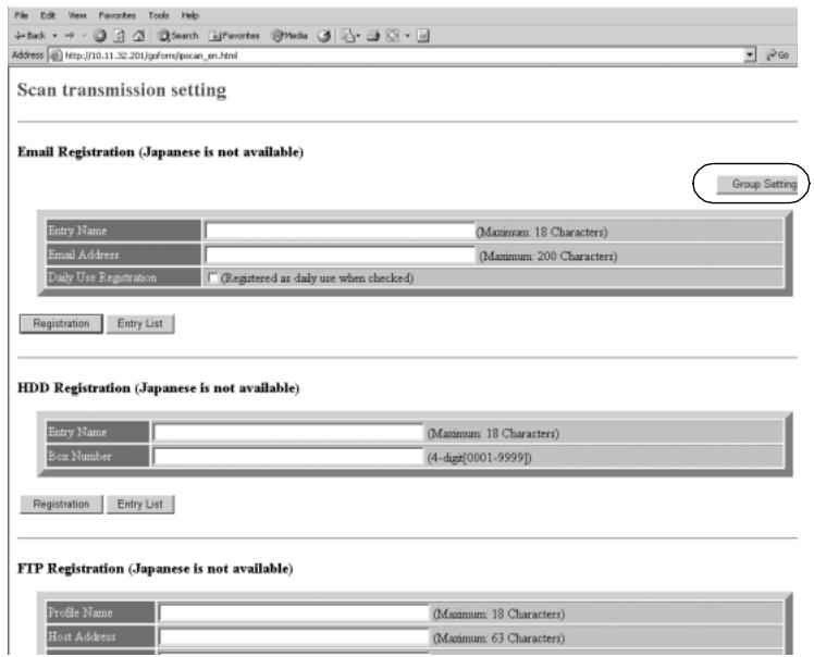 KONICA MINOLTA 7255 - To use grouping function, display the Group Setting window. - 1