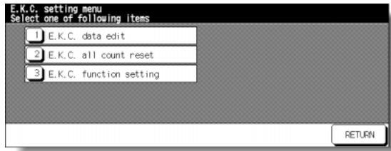 KONICA MINOLTA 7255 - [3] E.K.C. Function Setting - 1