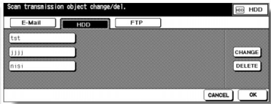 KONICA MINOLTA 7255 - Scan Transmission Setting Screen (HDD) - 1