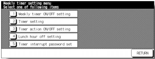 KONICA MINOLTA 7255 - [5] Timer Interrupt Password Setting - 1