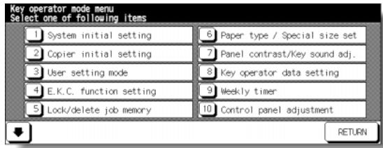 KONICA MINOLTA 7255 - [11] Tray Auto Select Setting - 1