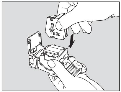 KONICA MINOLTA 7255 - Insert the new cartridge into the housing. - 1