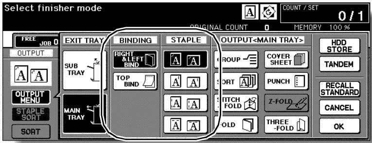 KONICA MINOLTA 7255 - To set Staple-sort mode: - 2