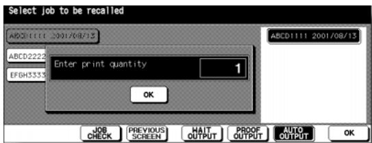 KONICA MINOLTA 7255 - Selecting AUTO OUTPUT: - 1