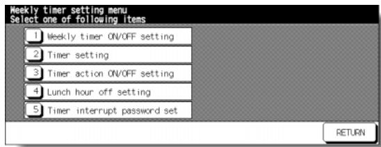 KONICA MINOLTA 7255 - [1] Weekly Timer On/Off Setting - 1