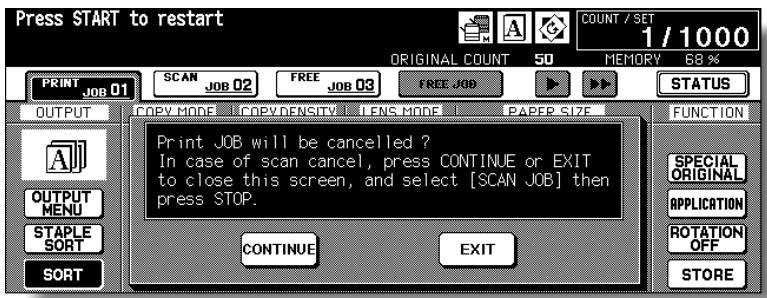 KONICA MINOLTA 7255 - Press [STOP] on the control panel of the primary copier. - 1