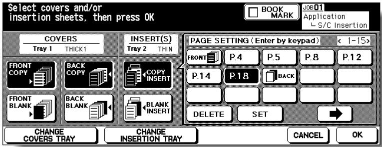 KONICA MINOLTA 7255 - When selecting Insertion mode: Enter the page number. - 1