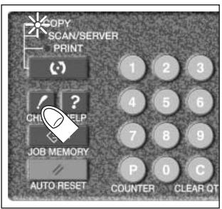 KONICA MINOLTA 7255 - Press [CHECK] on the control panel. - 1