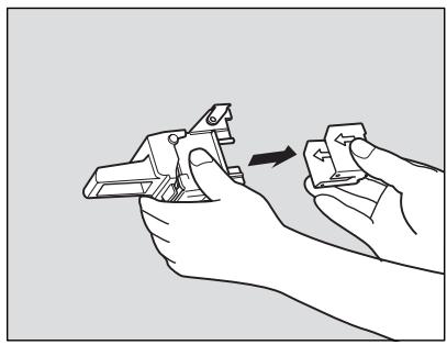 KONICA MINOLTA 7255 - Remove the empty cartridge from the cartridge housing. - 1