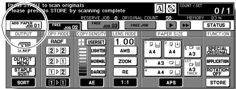 KONICA MINOLTA 7255 - When “ADD PAPER” Appears on Folder Key (Or Arrow Key Flashes) - 1