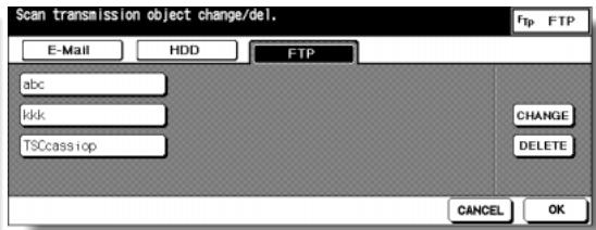 KONICA MINOLTA 7255 - Scan Transmission Setting Screen (FTP) - 1