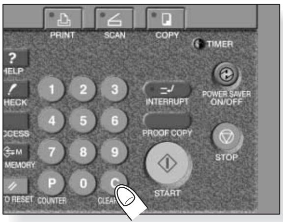 PRINT SCAN COPY TIMER ? HELP 1 2 3 HECK INTERRUPT POWER SAVER ON/OFF 4 5 6 ACCESS PROOF COPY STOP M 7 8 9 MEMORY P 0 C START TO RESET COUNTER CLEAR