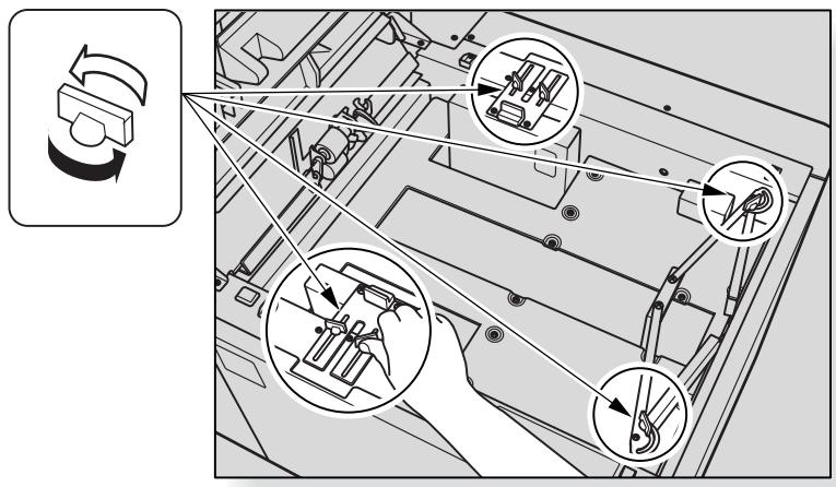 Technical diagram showing mechanical assembly with labeled components and directional arrows indicating motion or assembly steps.