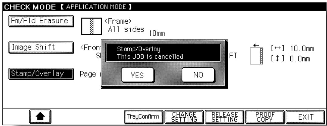 CHECK MODE 【 APPLICATION MODE】 Fm/Fld Erasure All sides 10mm Image Shift