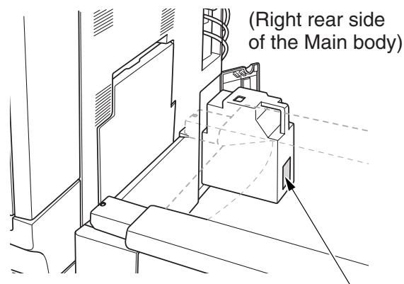 (Right rear side of the Main body)