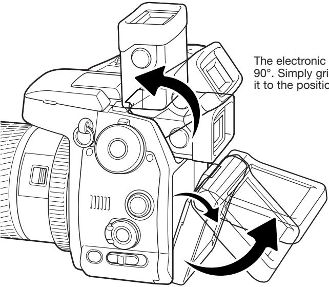 KONICA MINOLTA DIMAGE A2 - Adjusting the Viewfinder and Monitor - 1