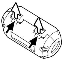 KONICA MINOLTA DIMAGE A2 - Attaching the Ferrite core FRC-100 - 1